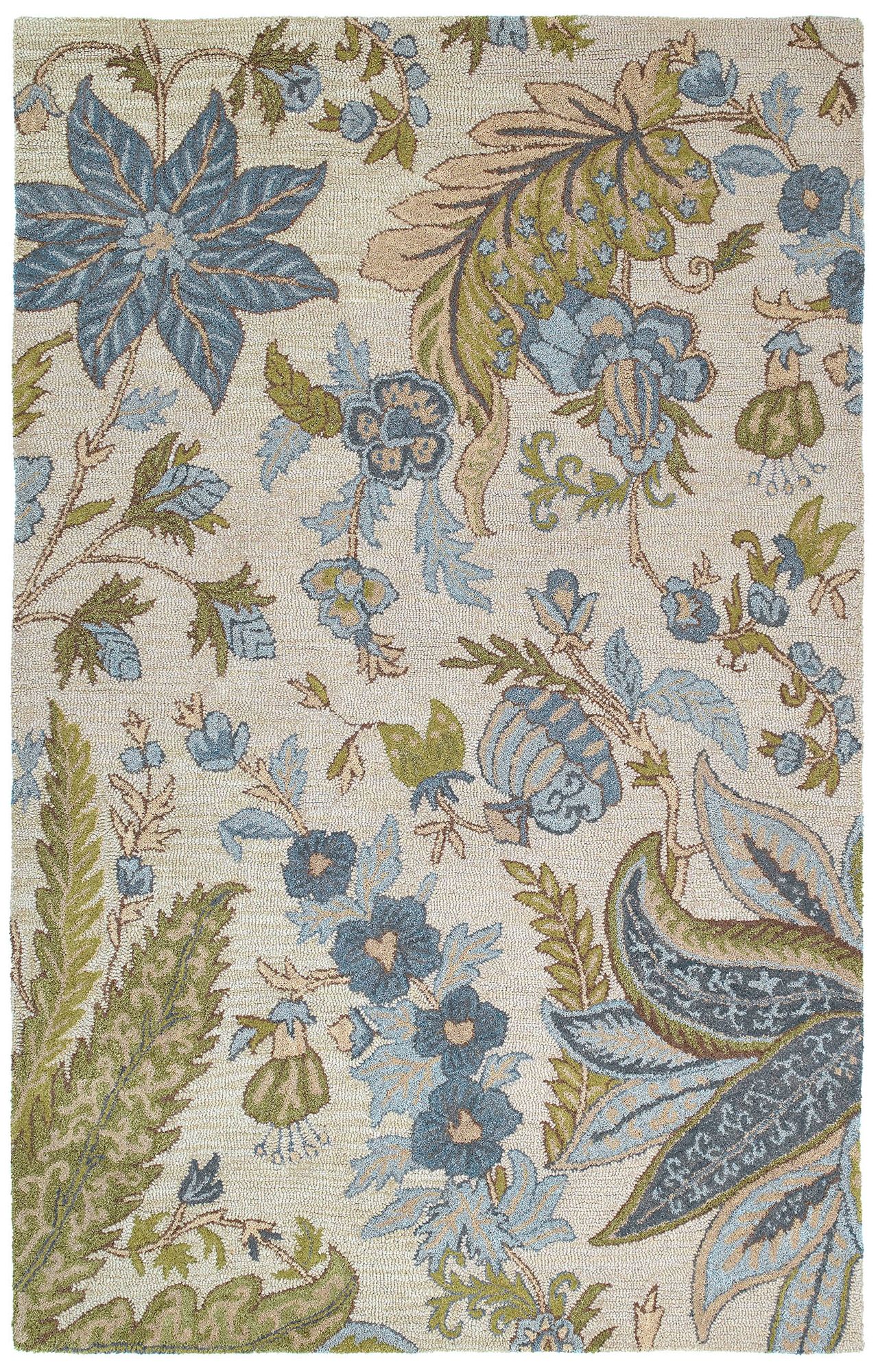 Kaleen Khazana 6592-01 Bali Ivory Wool Area Rug 