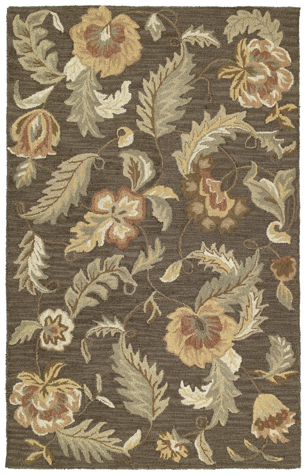 Kaleen Khazana 6593-38 Hana Charcoal Wool Area Rug