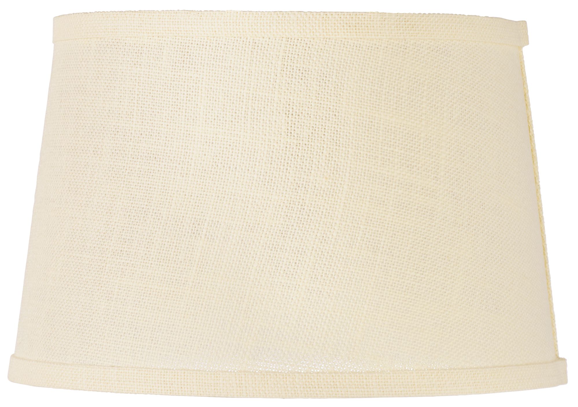 Cream Burlap Drum Lamp Shade 10x12x8 (Spider)