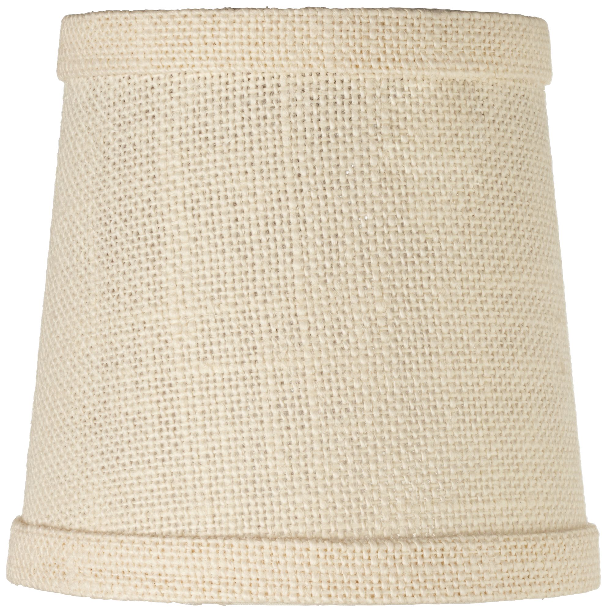 Cream Burlap Lamp Shade 4x5x5 (Clip-On)