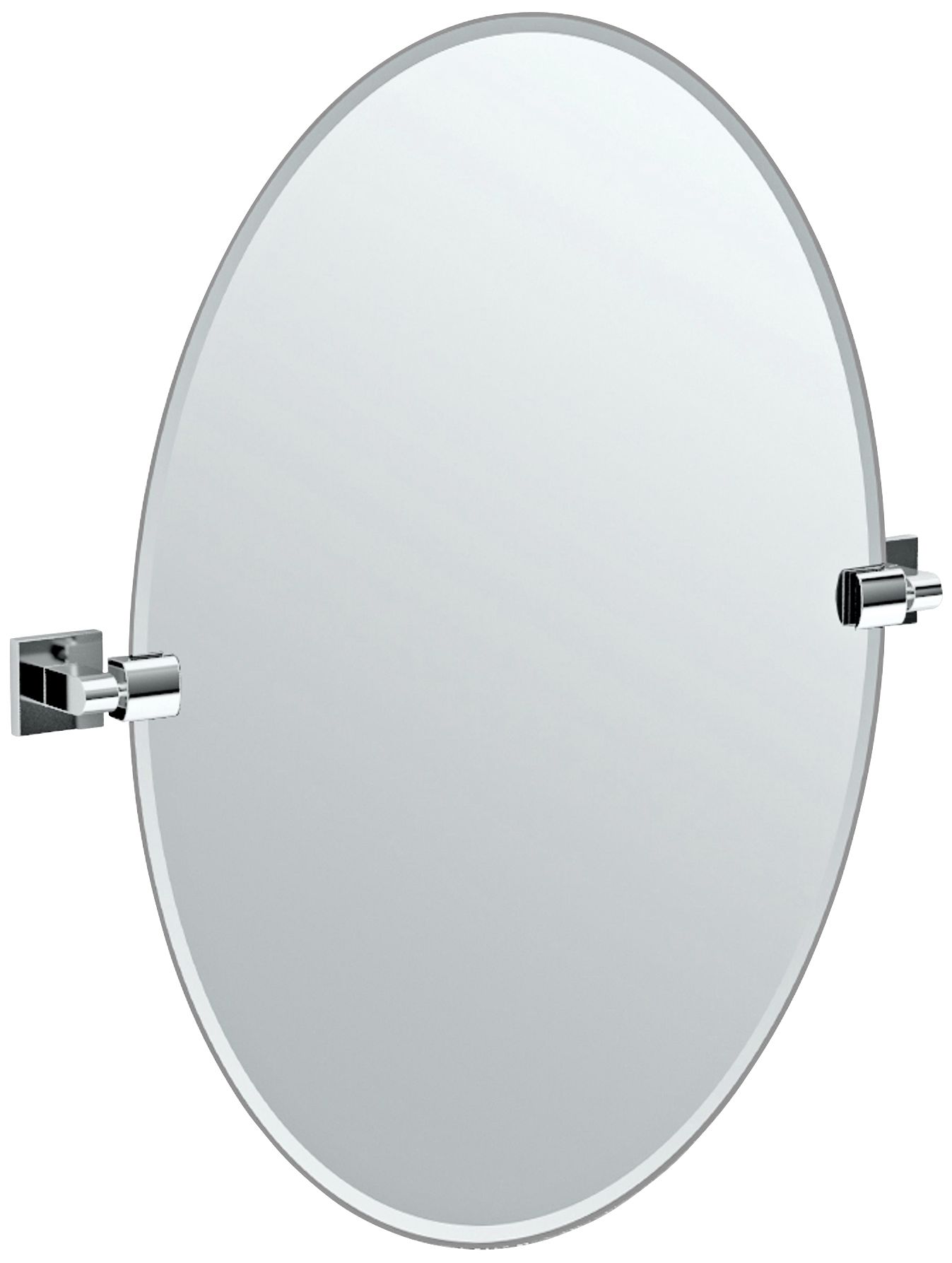 Gatco Elevate Chrome Oval 24" x 26 1/2" Wall Mirror
