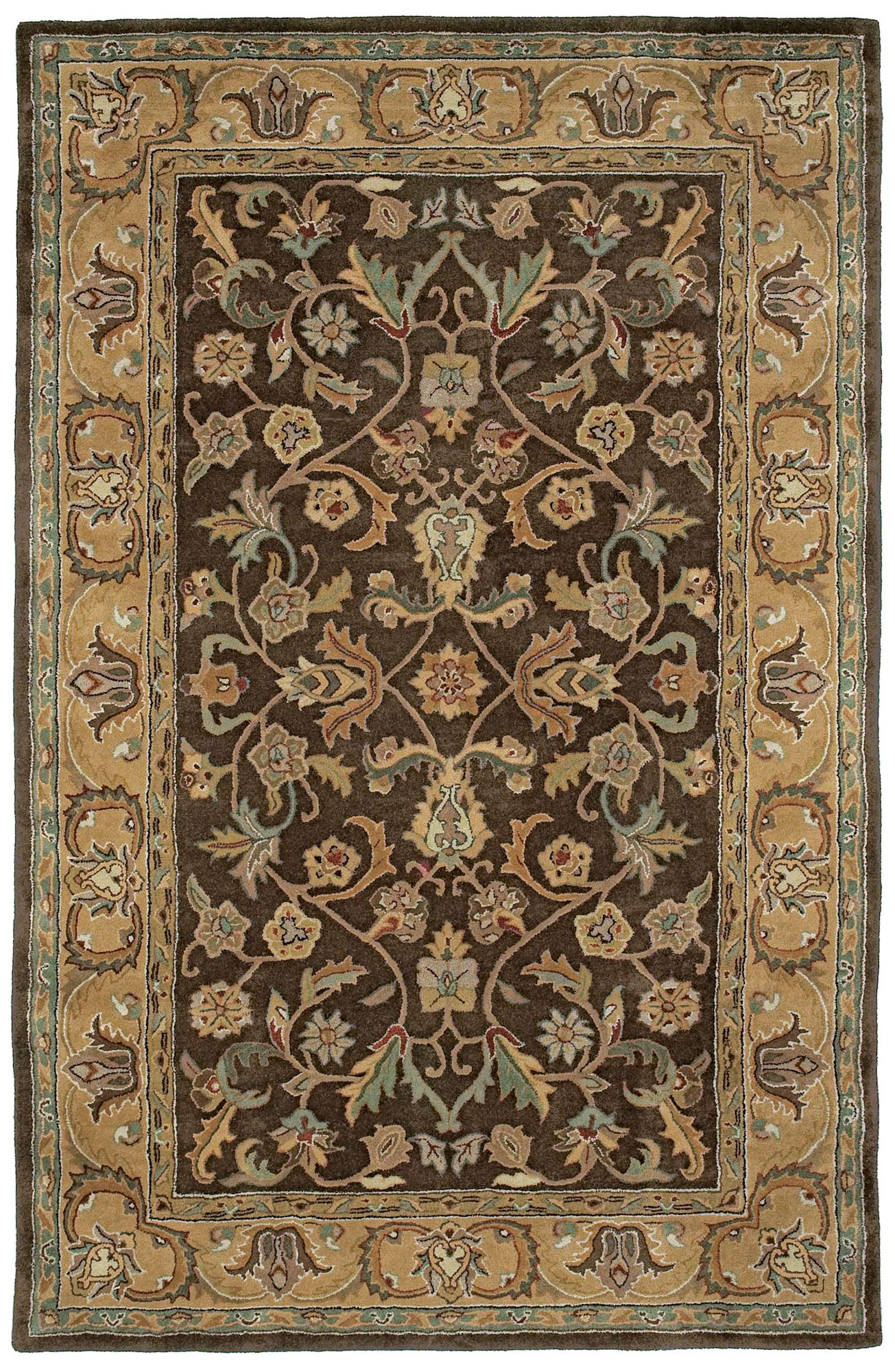 Kaleen Mystic 6001-40 William Chocolate Wool Rug 