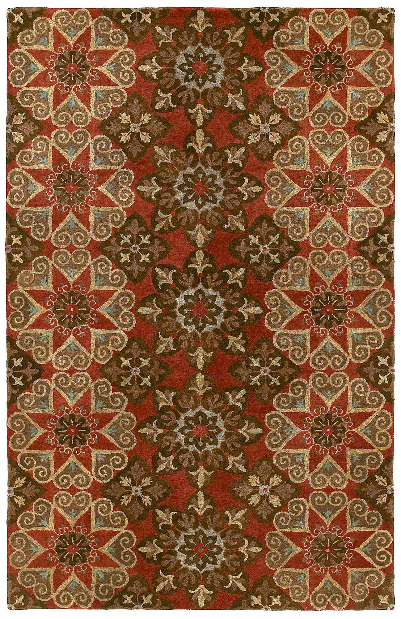 Kaleen Mystic 6049-57 Papal Salsa Wool Area Rug 