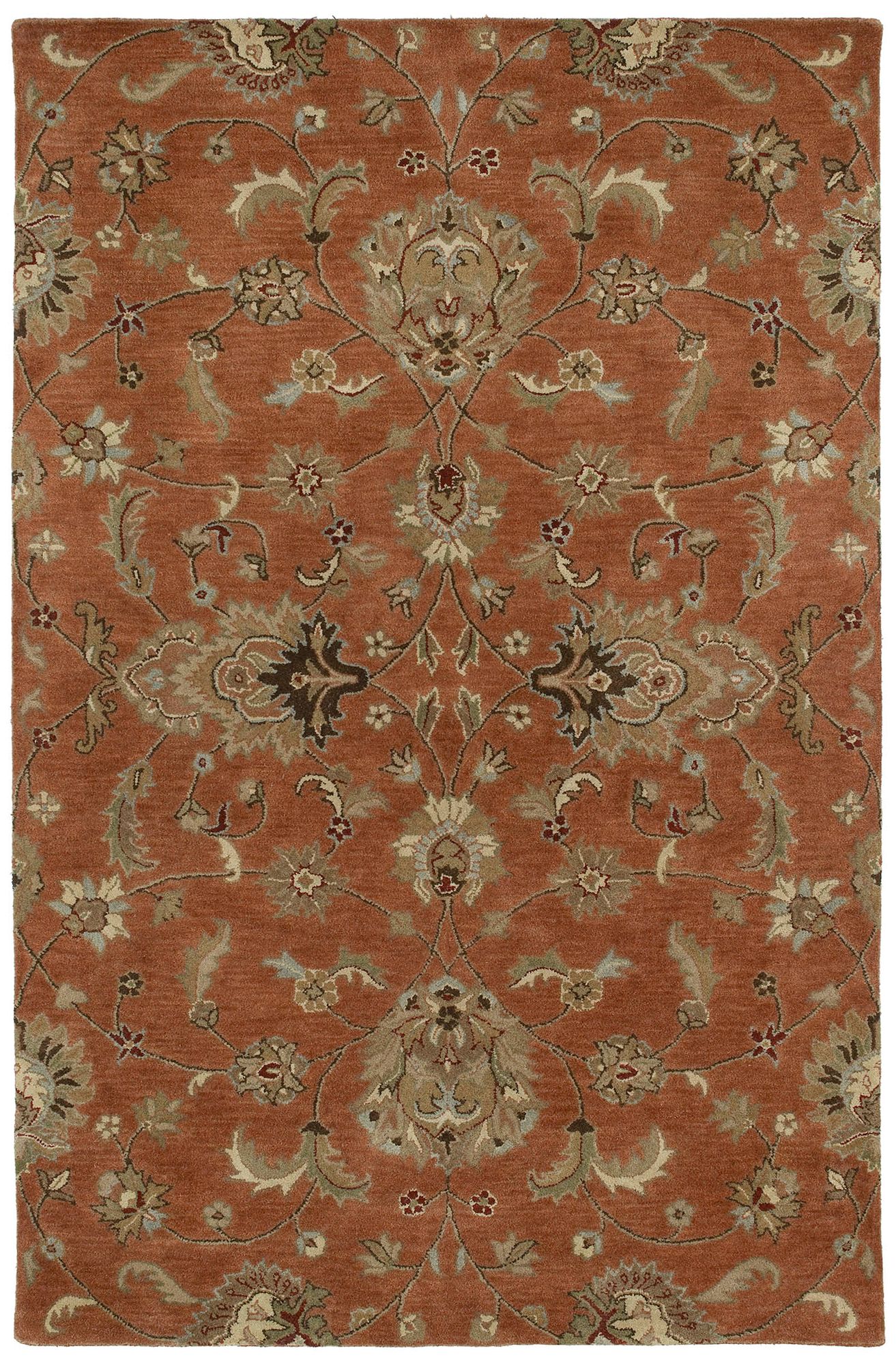 Kaleen Mystic 6060-67 Europa Copper Wool Area Rug 