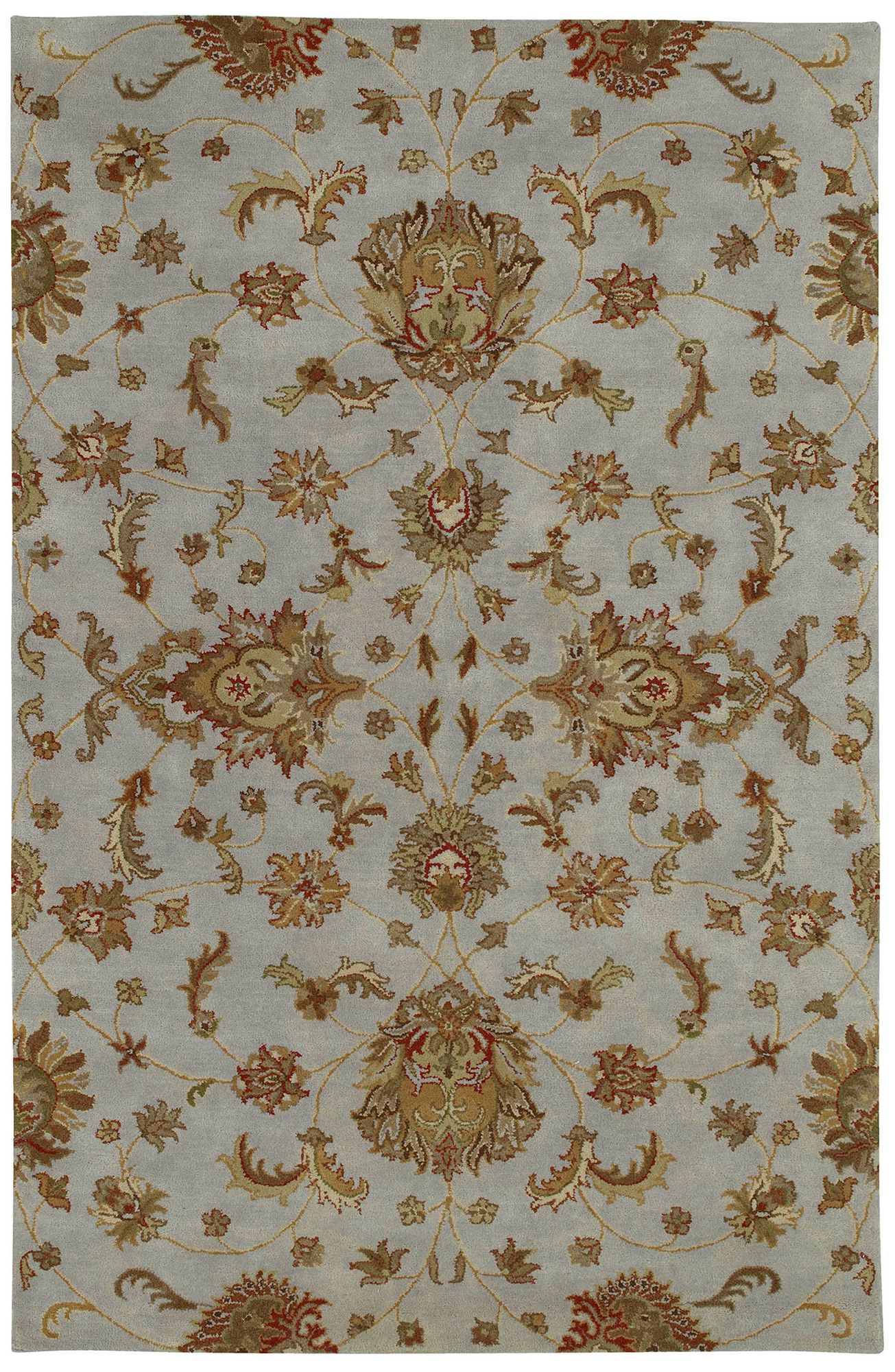 Kaleen Mystic 6060-73 Europa Pewter Wool Area Rug 