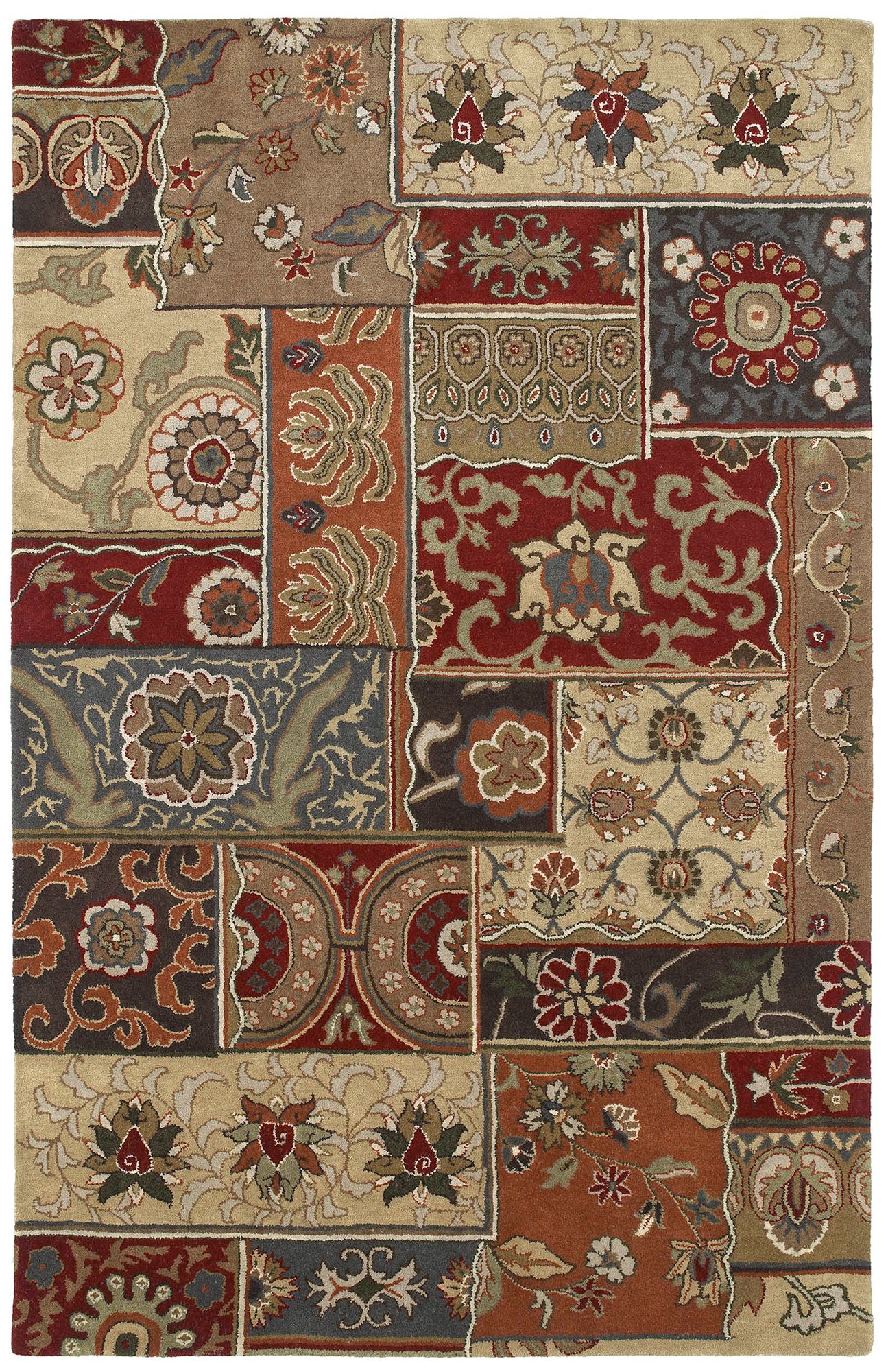 Kaleen Mystic 6061-38 Aral Charcoal Wool Area Rug 