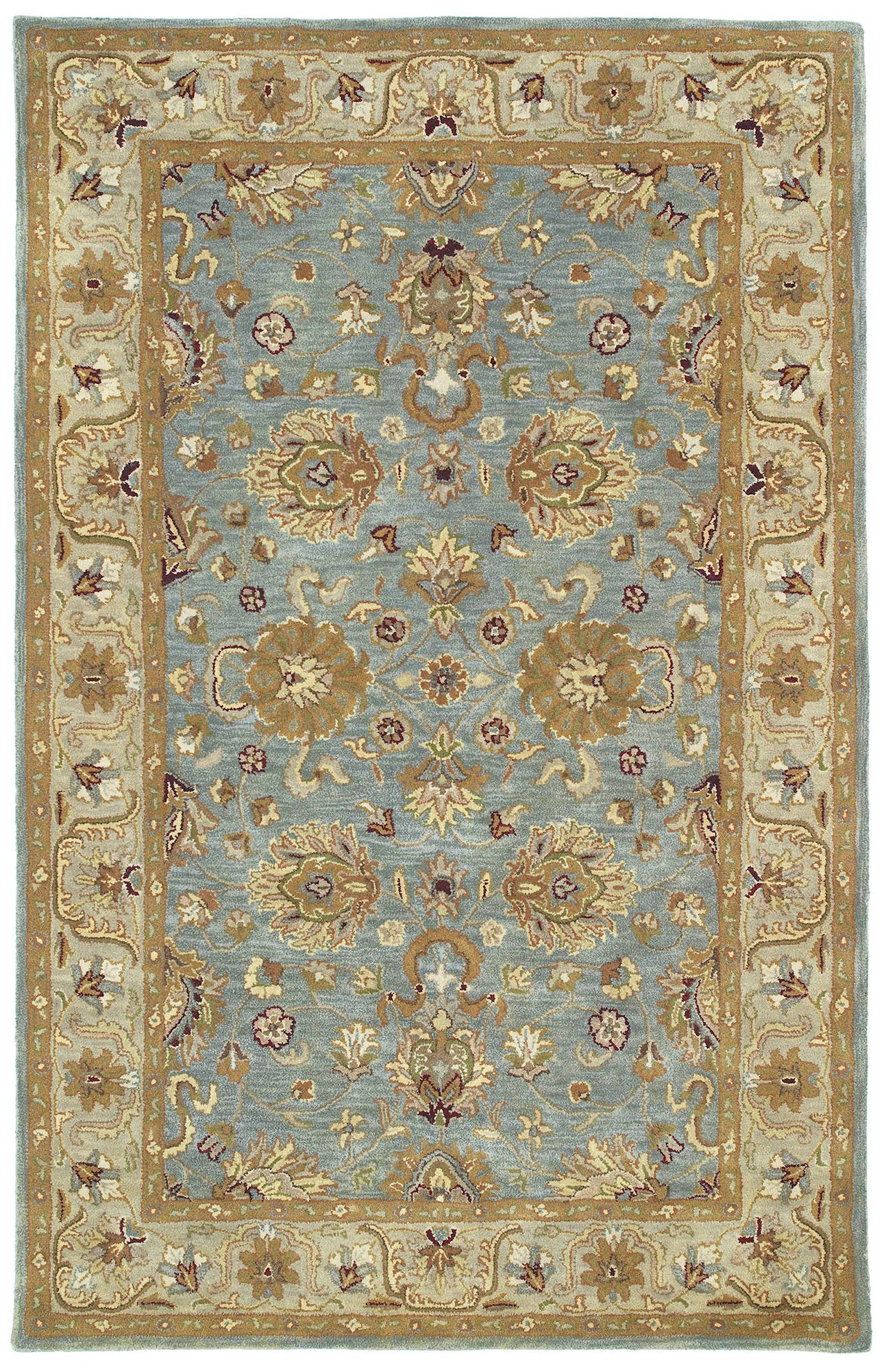 Kaleen Mystic 6062-56 Agean Spa Wool Area Rug 