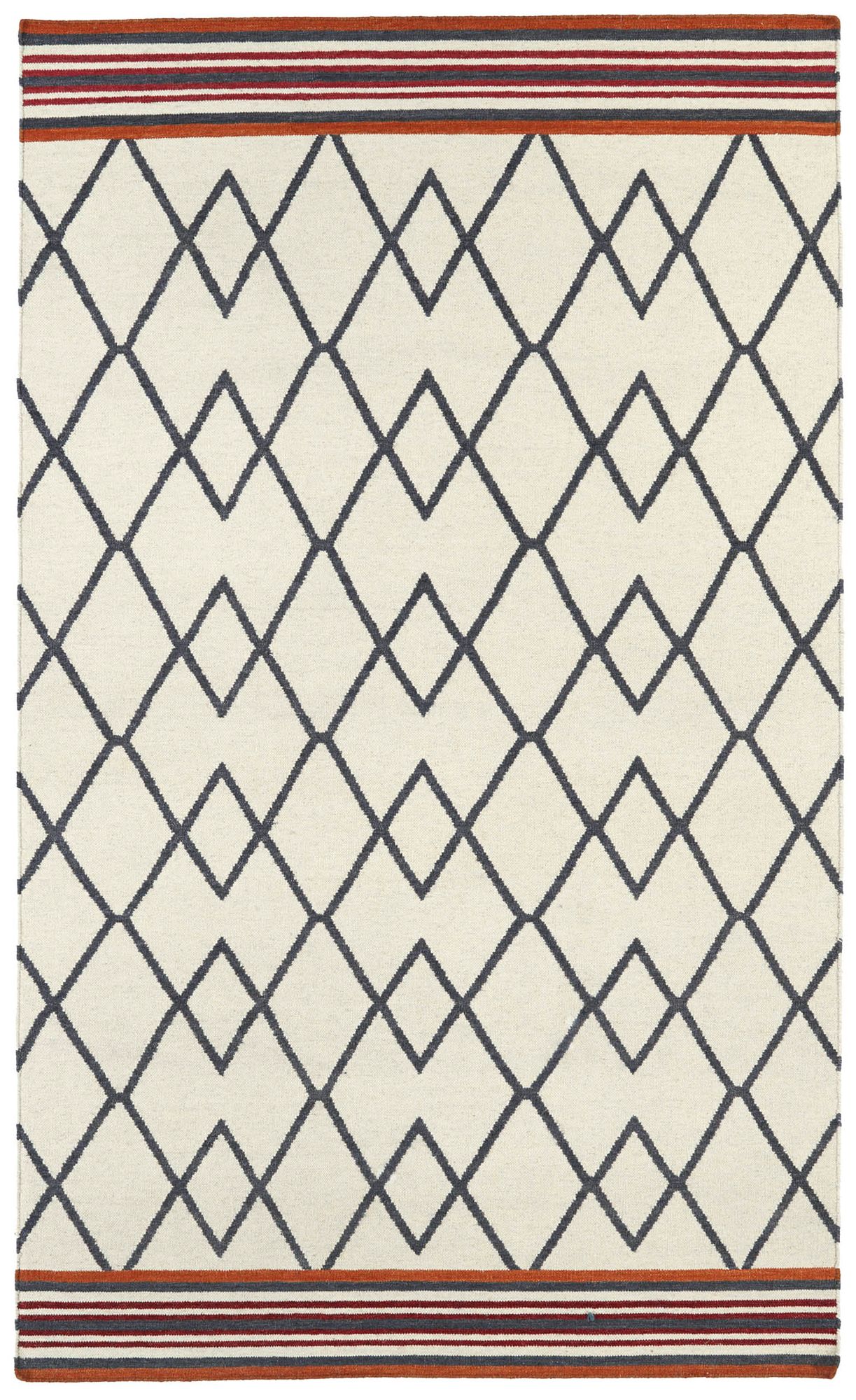 Kaleen Nomad NOM03-01 Ivory Wool Area Rug 