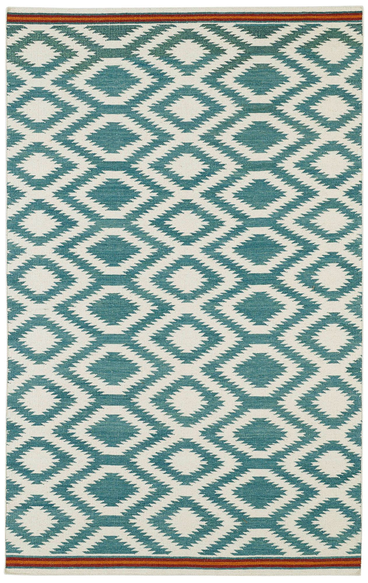 Kaleen Nomad NOM04-78 Turquoise Wool Area Rug 