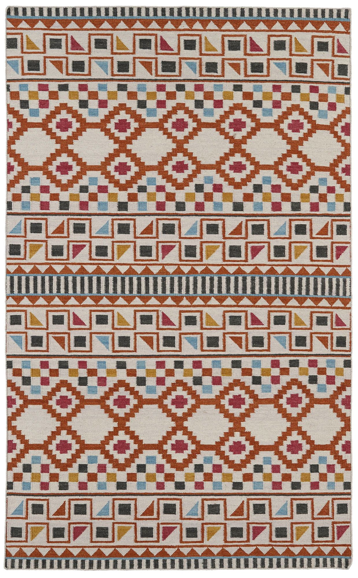 Kaleen Nomad NOM08-53 Paprika Wool Area Rug 