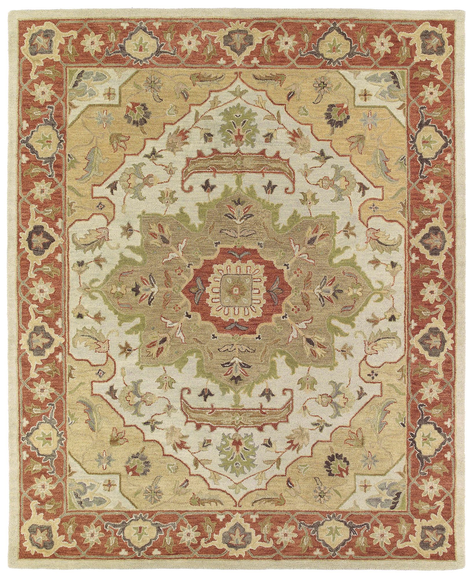 Kaleen Solomon 4054-05 Micah Gold Wool Area Rug 