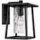 Quoizel Lodge 12 1/2" High Black Outdoor Wall Light