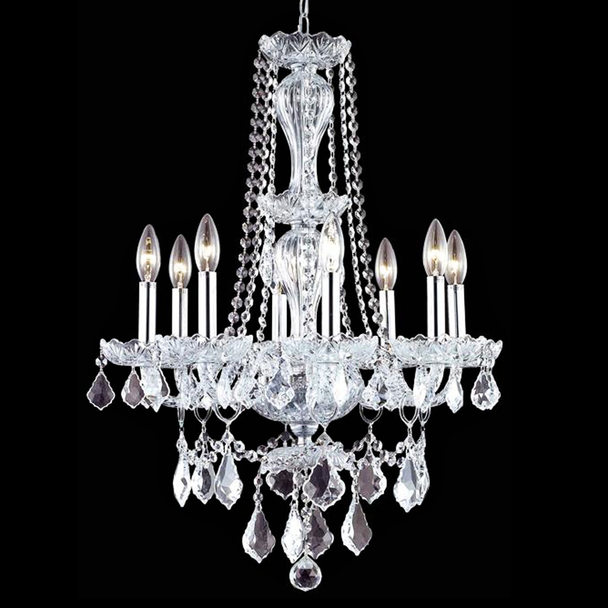 Giselle Collection 21" Wide Chrome 5-Light Chandelier