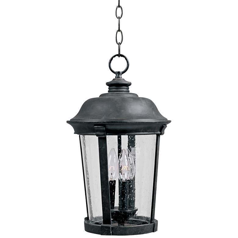 Maxim Dover 20&quot; High Black Outdoor Hanging Lantern