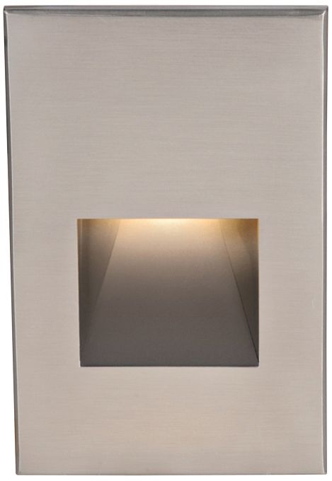 WAC LEDme 5" High Brushed Nickel Step Light - #4X692 | Lamps Plus