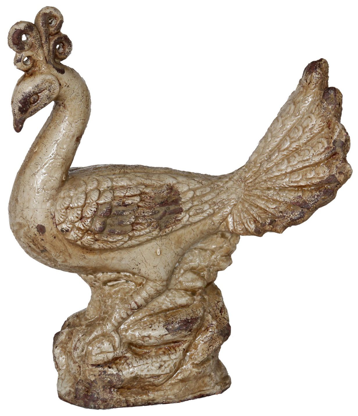 Galindo Small Ceramic Peacock Decor Accent