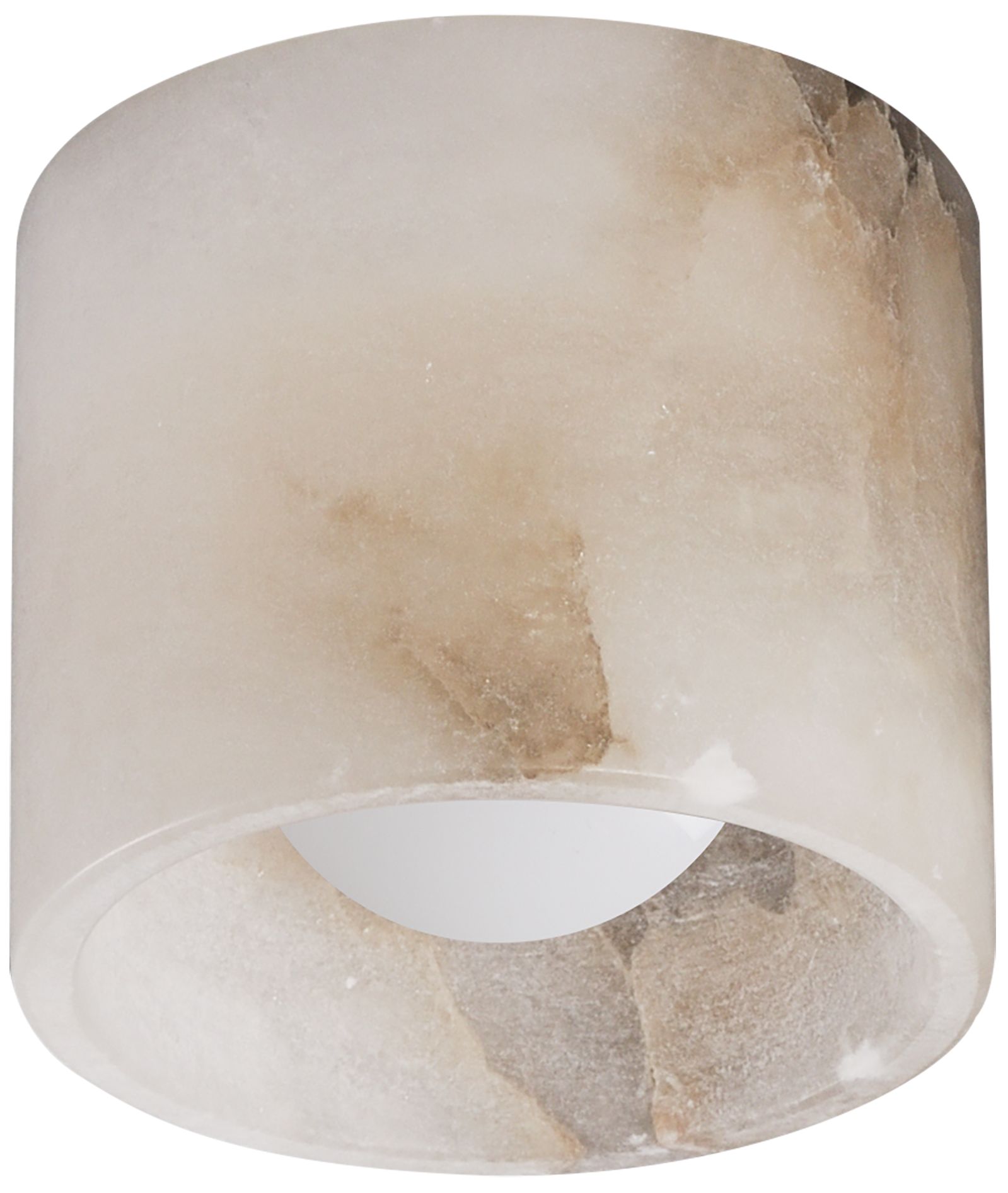 Et2 Cava 5" Wide Alabaster Led Surface Mount