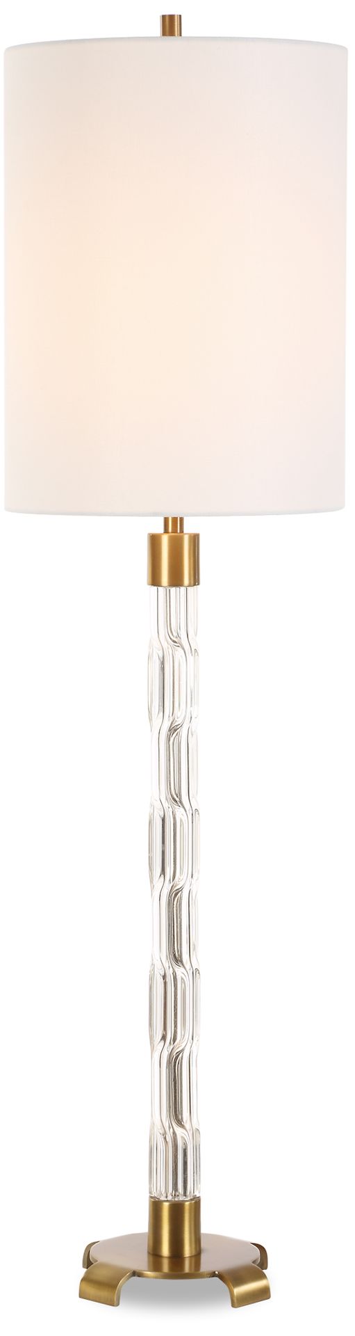 Uttermost York 36 3/4" Crystal Glass Buffet Lamp