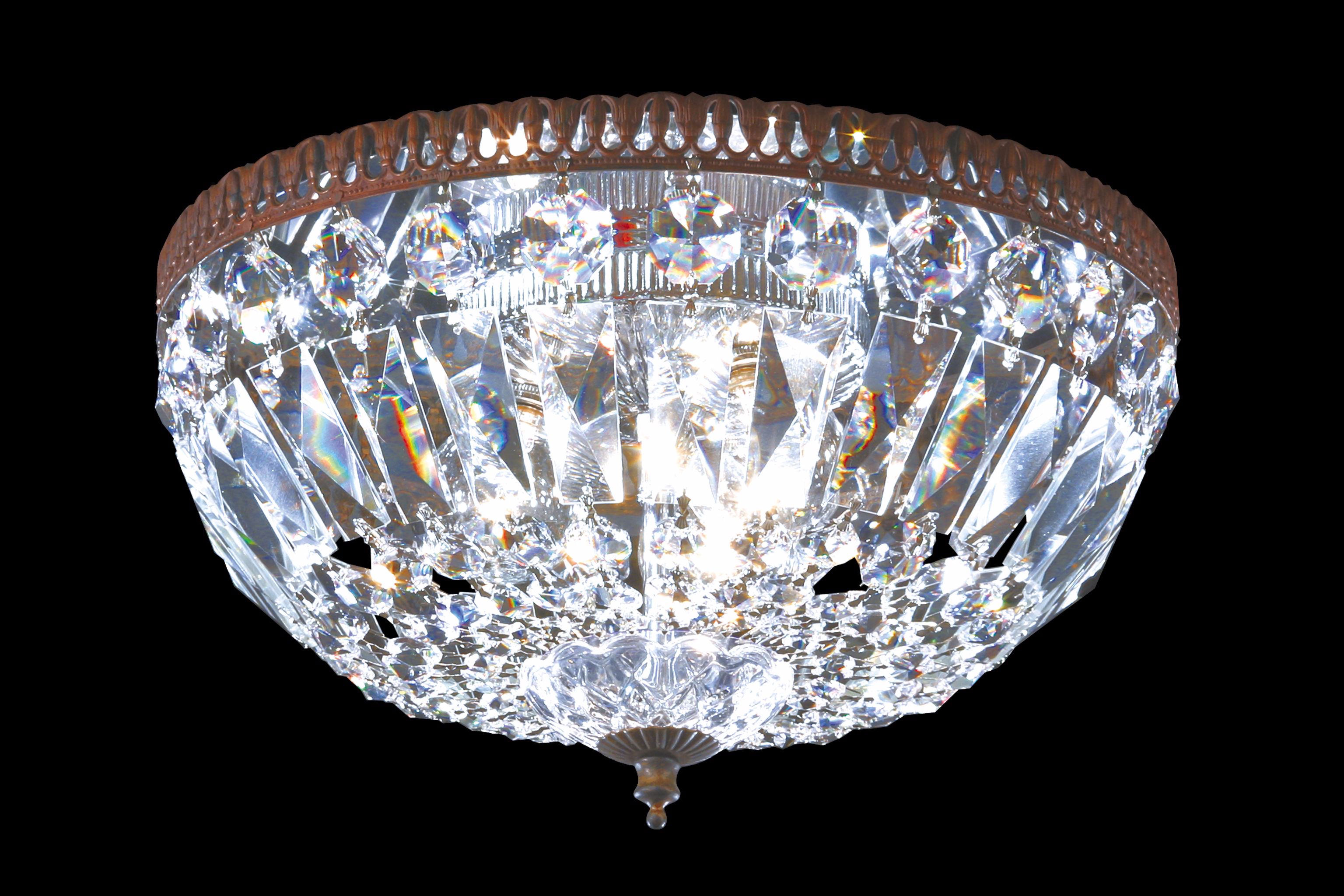 James R. Moder Empire 12" Wide Bronze Ceiling Fixture