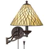 Robert Louis Tiffany&#174; Iron Vine Swing Arm Wall Lamp