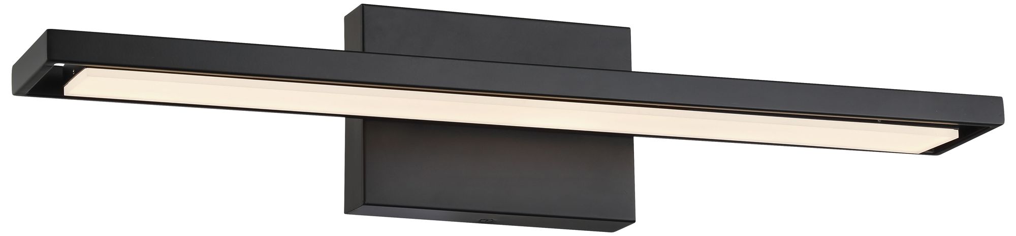 George Kovacs Parallel Led Black Vanity Light With Frosted Acrylic Shade