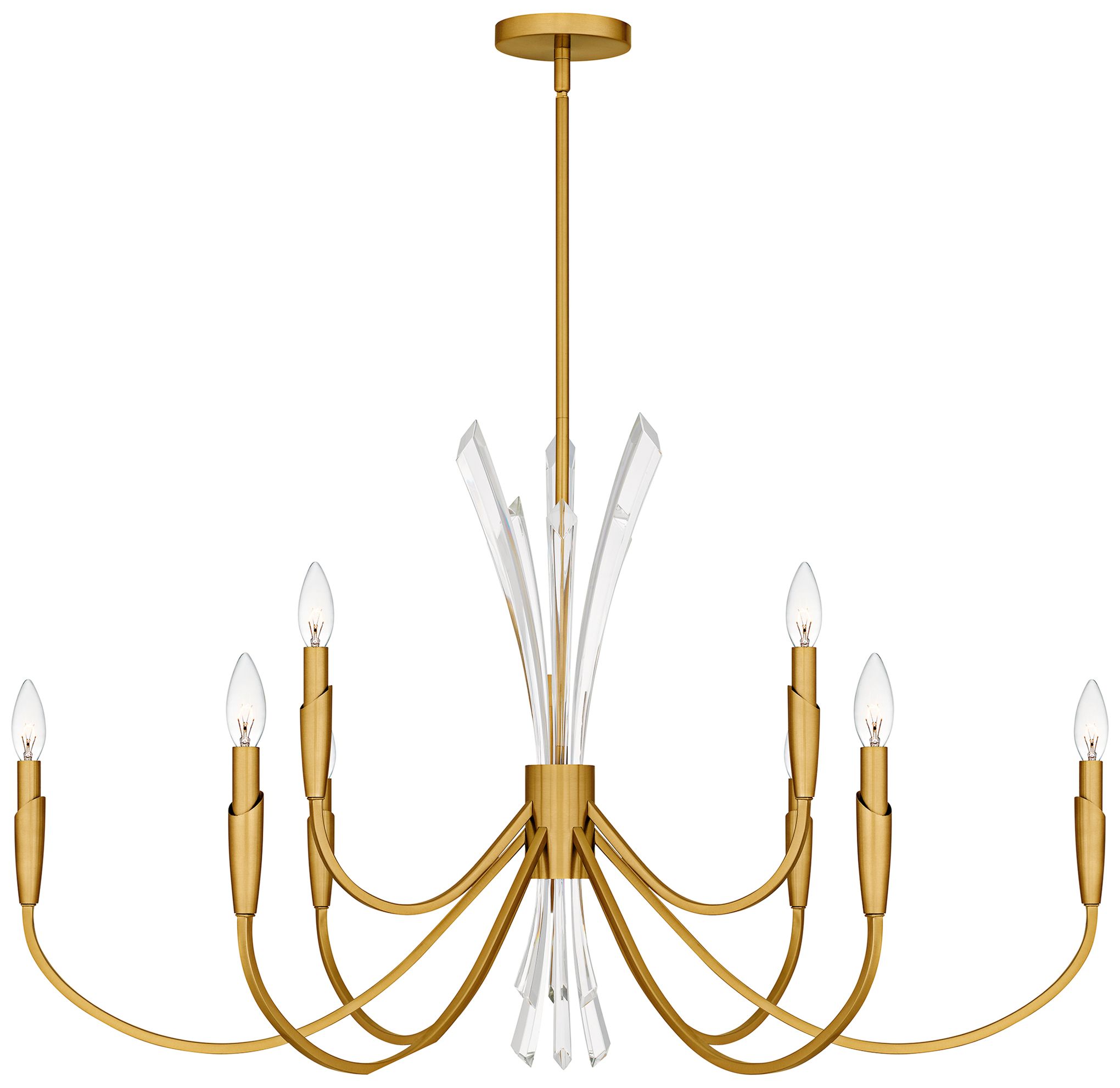 Cecily 9-Light Brushed Gold Chandelier