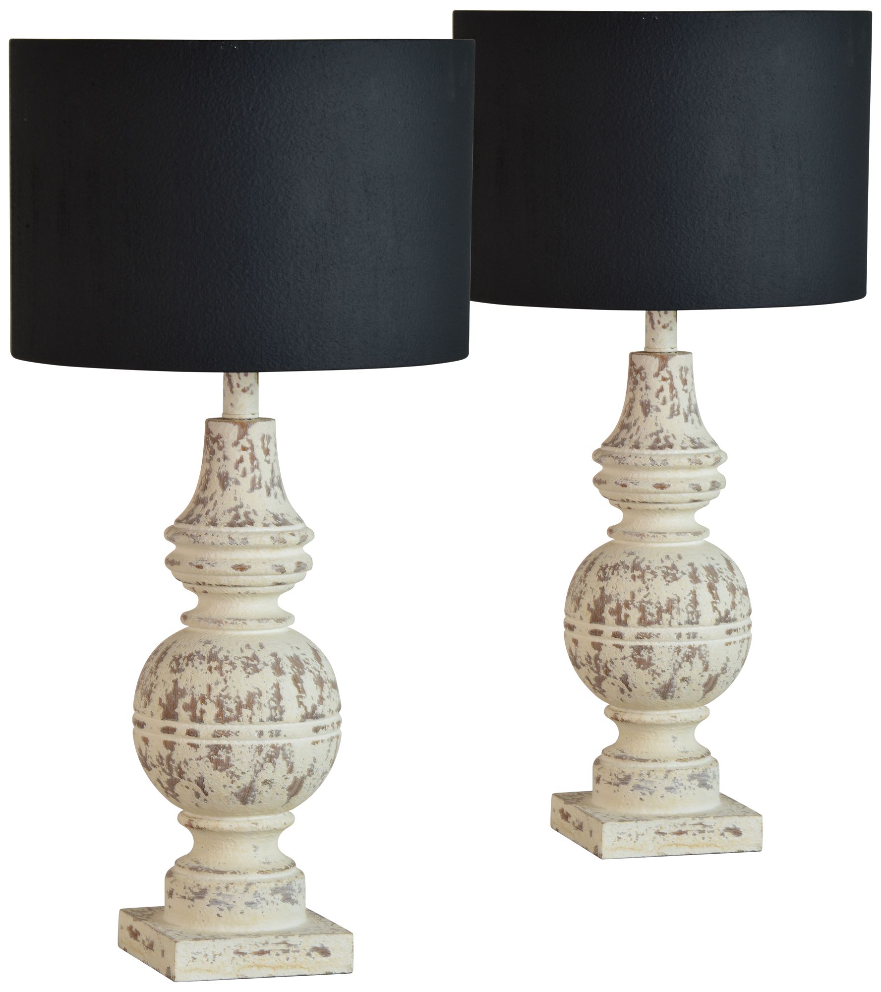 Forty West Caitlin Cottage White Table Lamps Set of 2 522P0 Lamps Plus