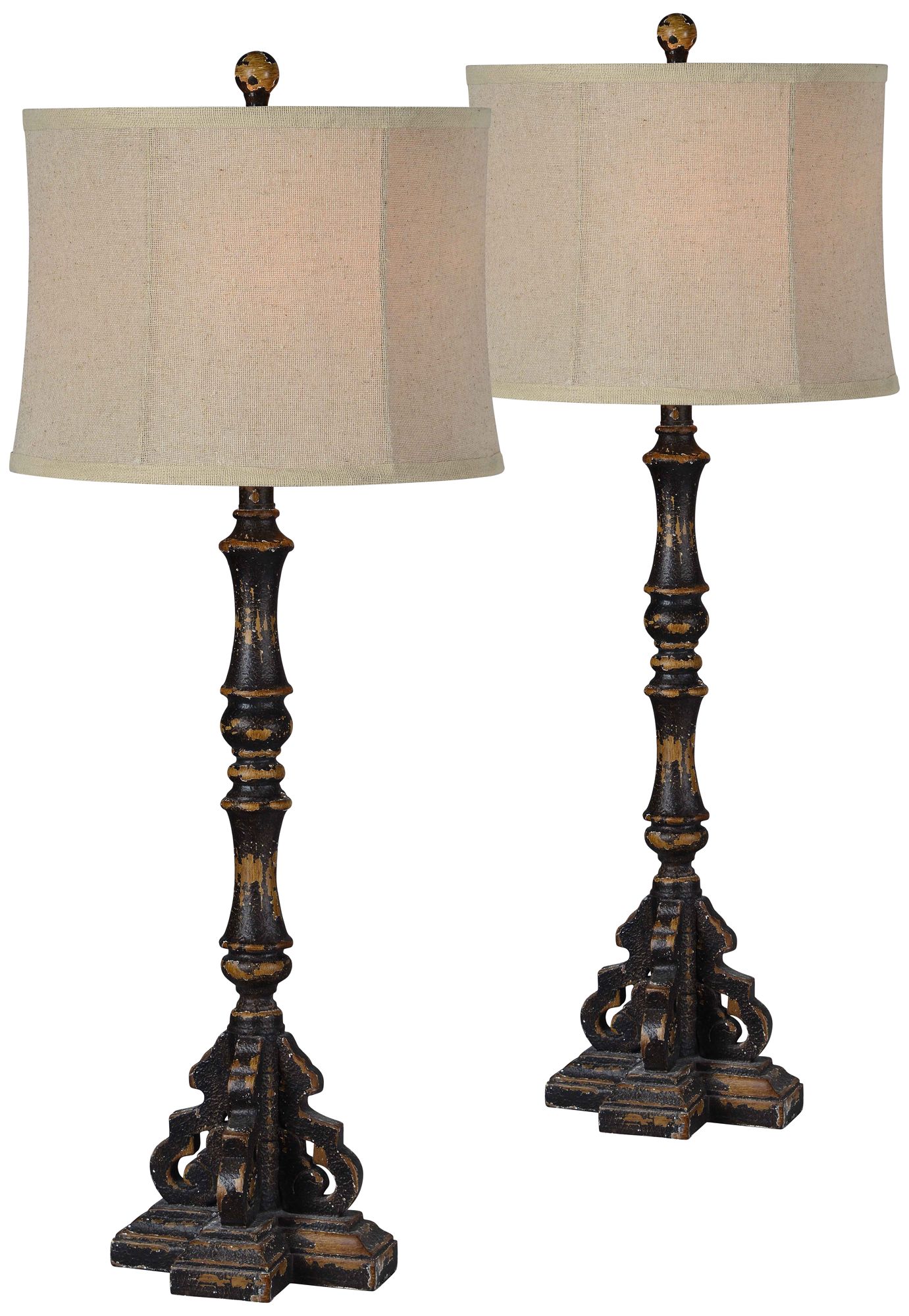 Black, Rustic Lodge, Dining Room, Table Lamps Lamps Plus