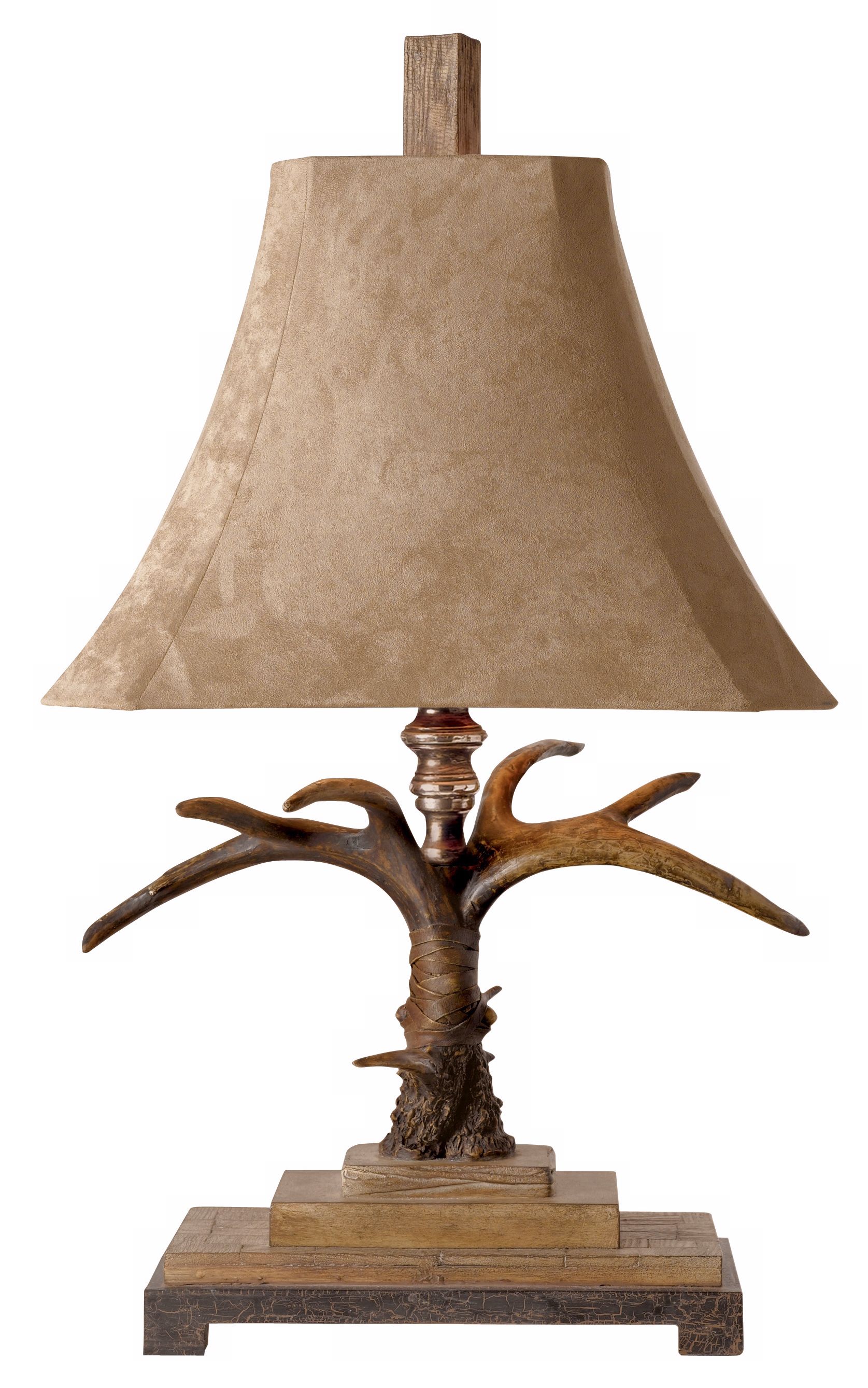 Uttermost Faux Antler Suede Table Lamp 52684 Lamps Plus