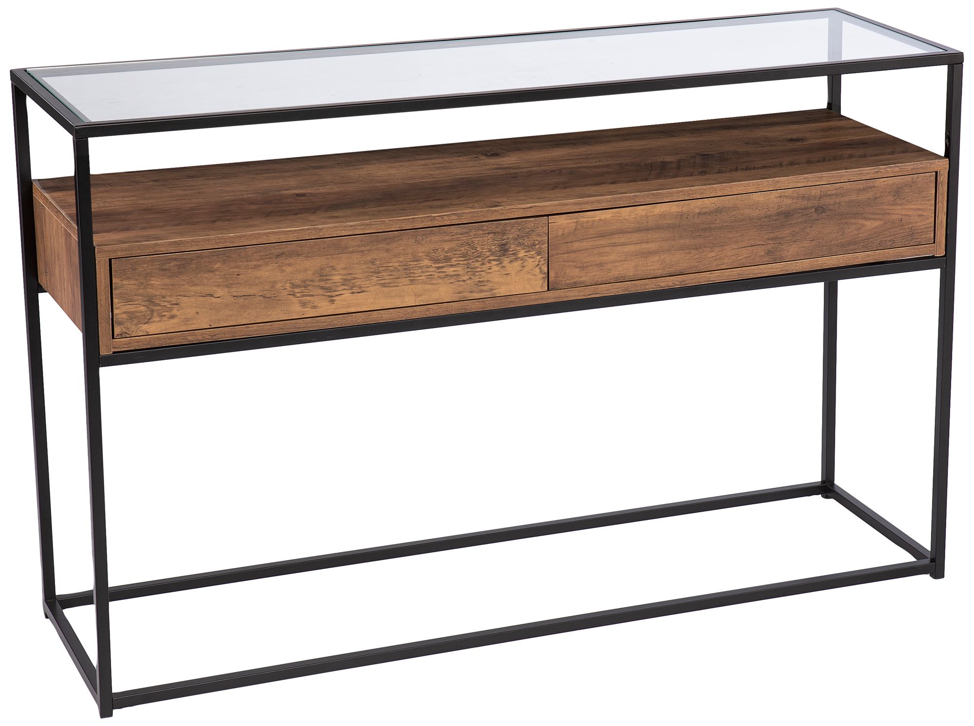 Olivern 48" Wide Natural 2-Drawer Console Table