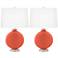 Koi Carrie Table Lamp Set of 2 by Color Plus