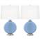 Placid Blue Carrie Table Lamp Set of 2