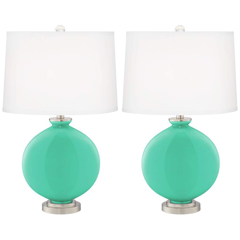 Turquoise Carrie Table Lamp Set of 2
