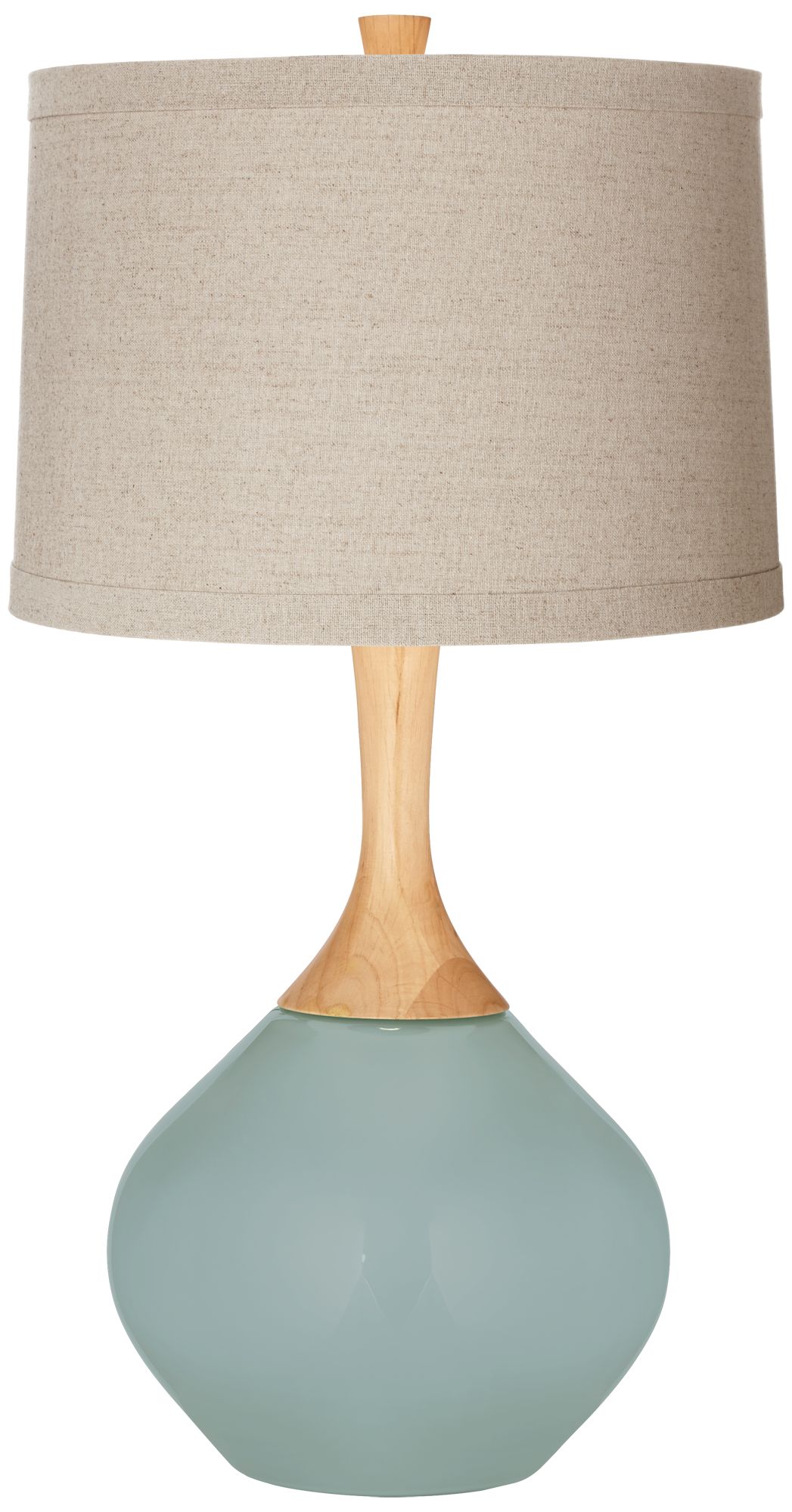 Aqua-Sphere Natural Linen Drum Shade Wexler Table Lamp