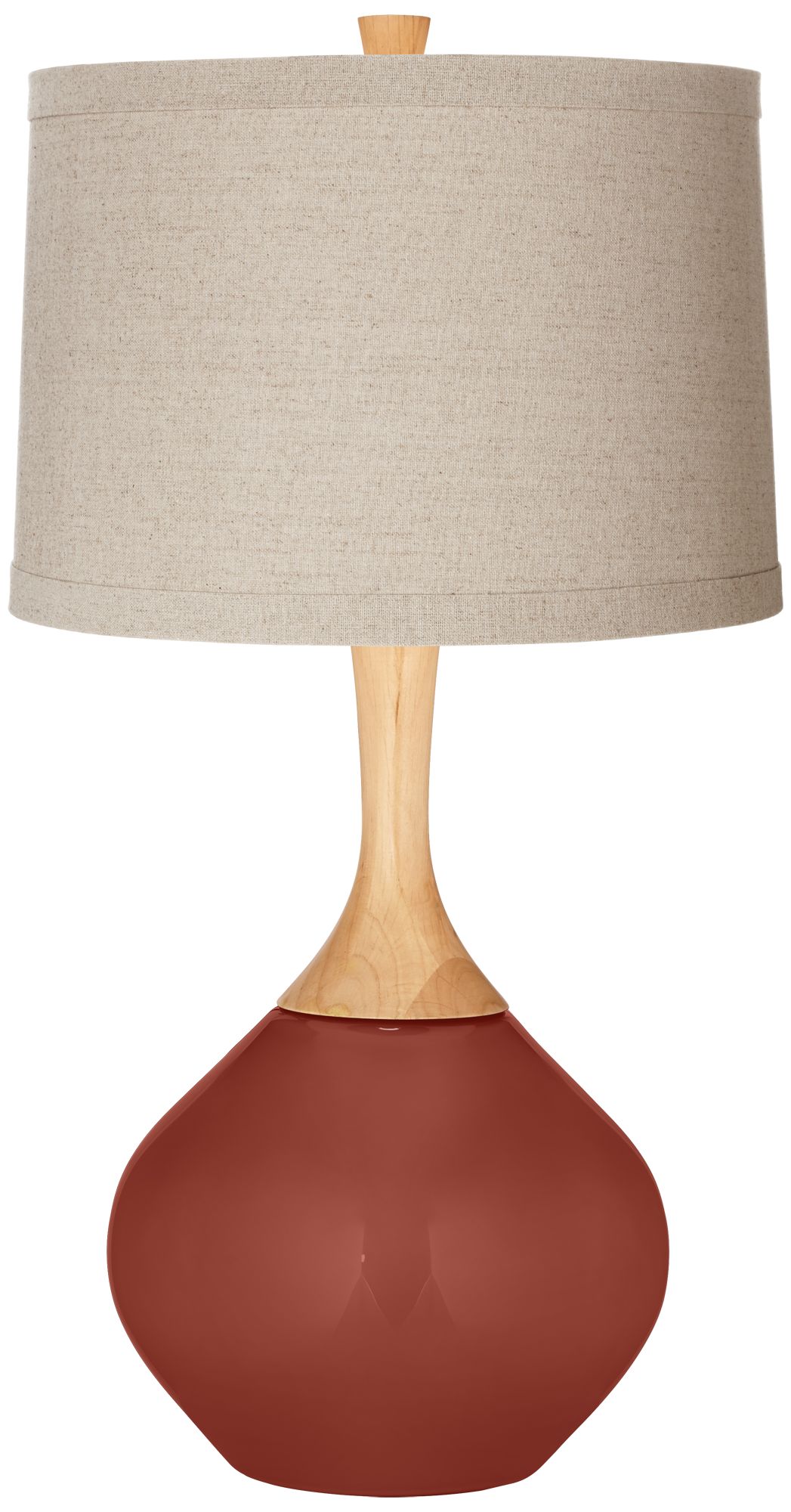 Madeira Natural Linen Drum Shade Wexler Table Lamp