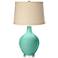 Larchmere Burlap Drum Shade Ovo Table Lamp