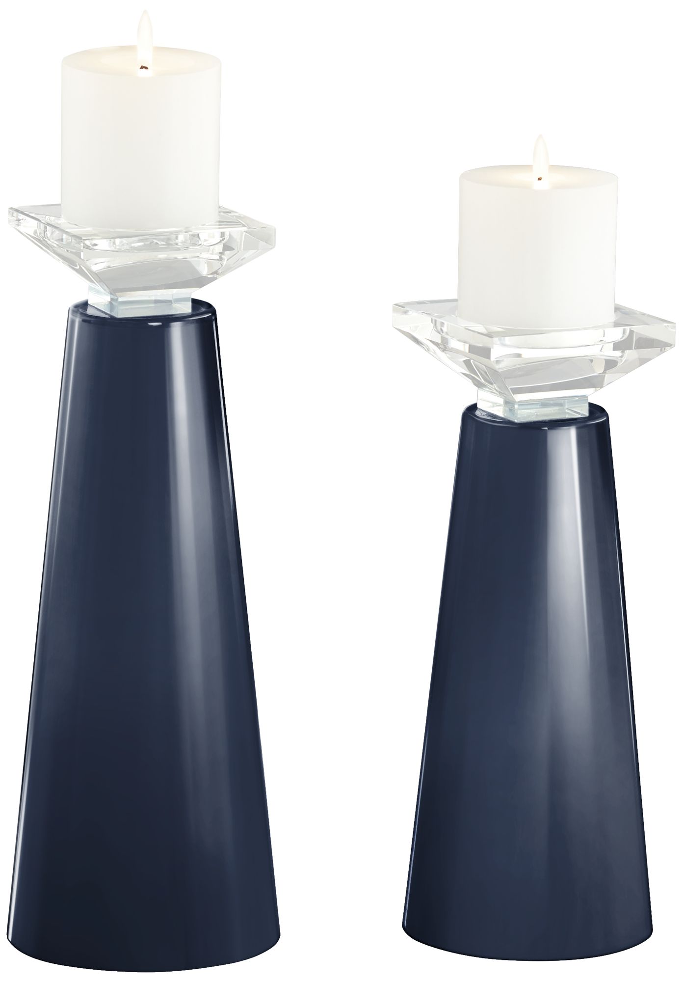 glass pillar candle holders