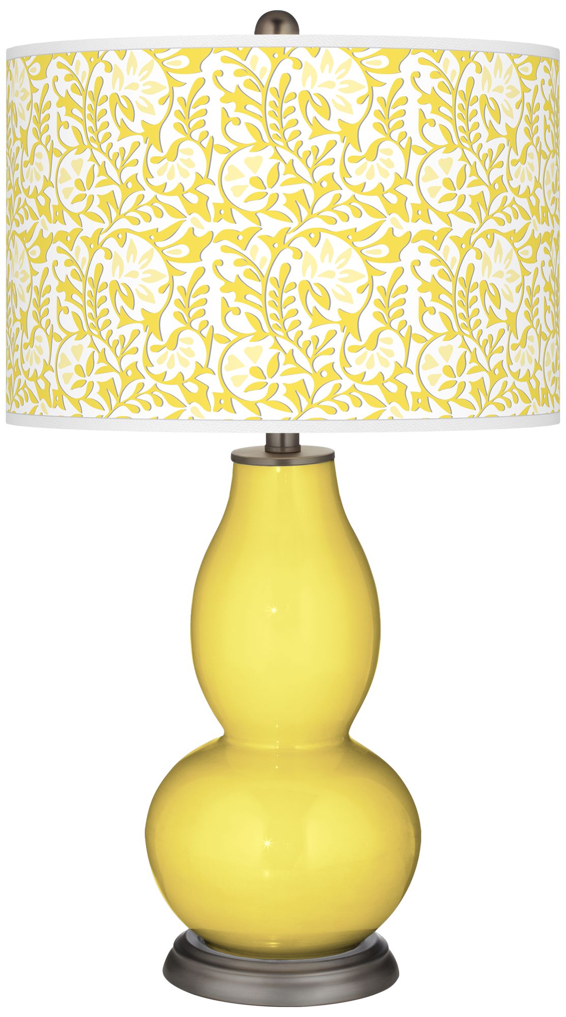 Lemon Twist Gardenia Double Gourd Table Lamp