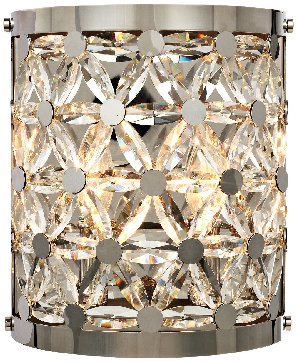 Cassiopeia 10 1/2" High Polished Nickel Wall Sconce
