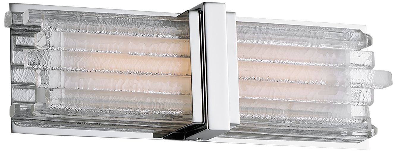 Maxim Unity 15" Wide Polished Nickel LED Bath Light