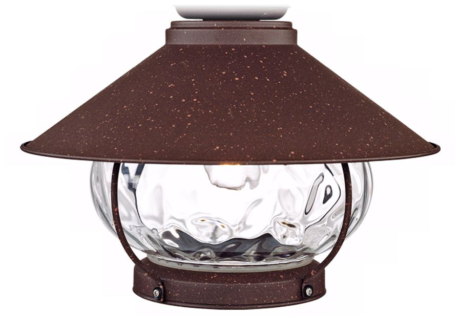 Oil-Rubbed Bronze Lantern Wet-Rated LED Fan Light Kit