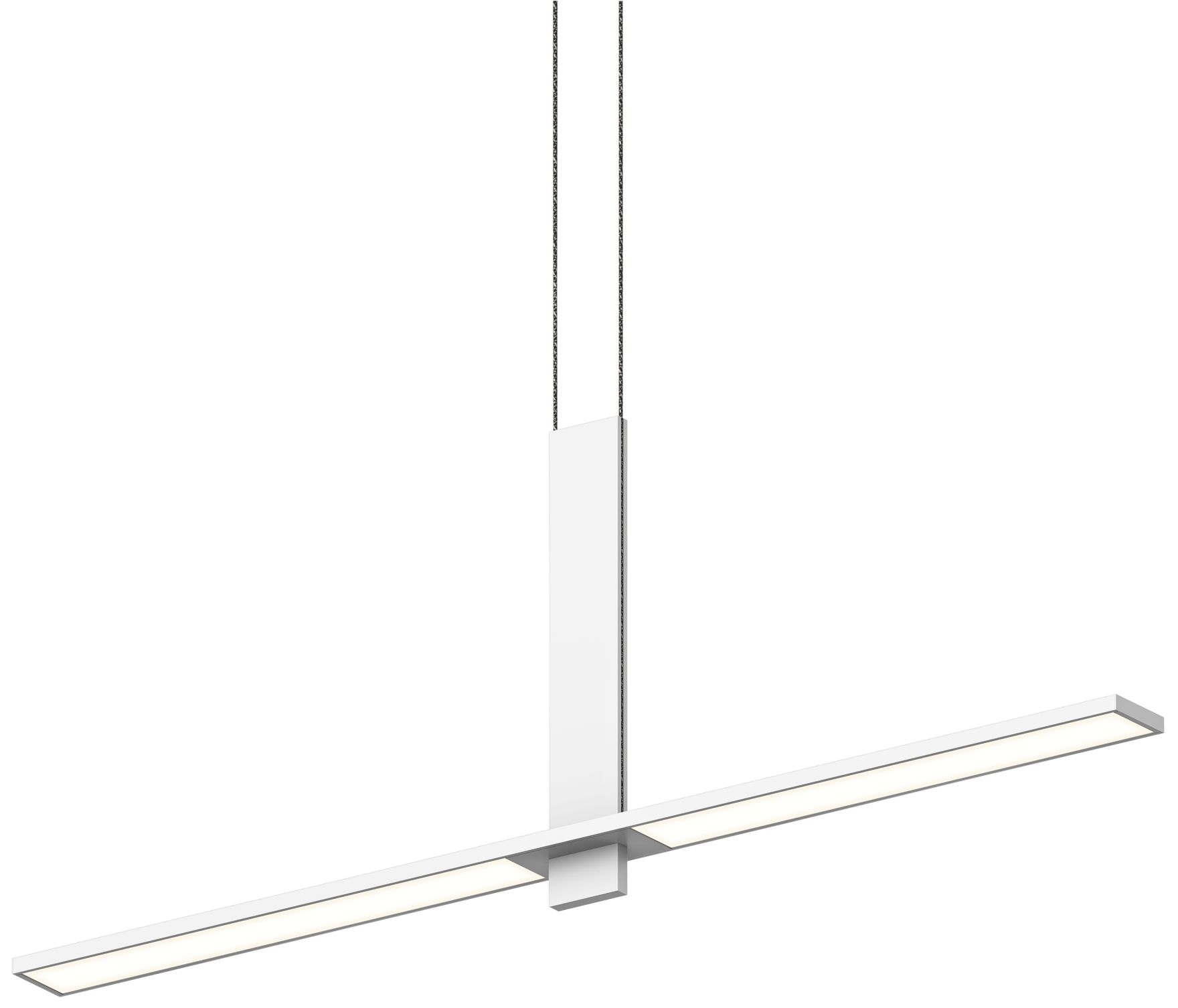 Planes 40" Wide Satin White LED Kitchen Island Light Pendant