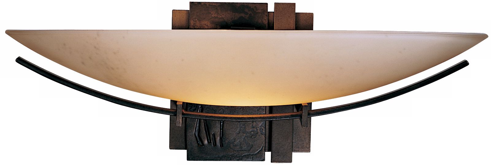 Oval Impressions Stone Glass 16 1/2" Wide Wall Sconce