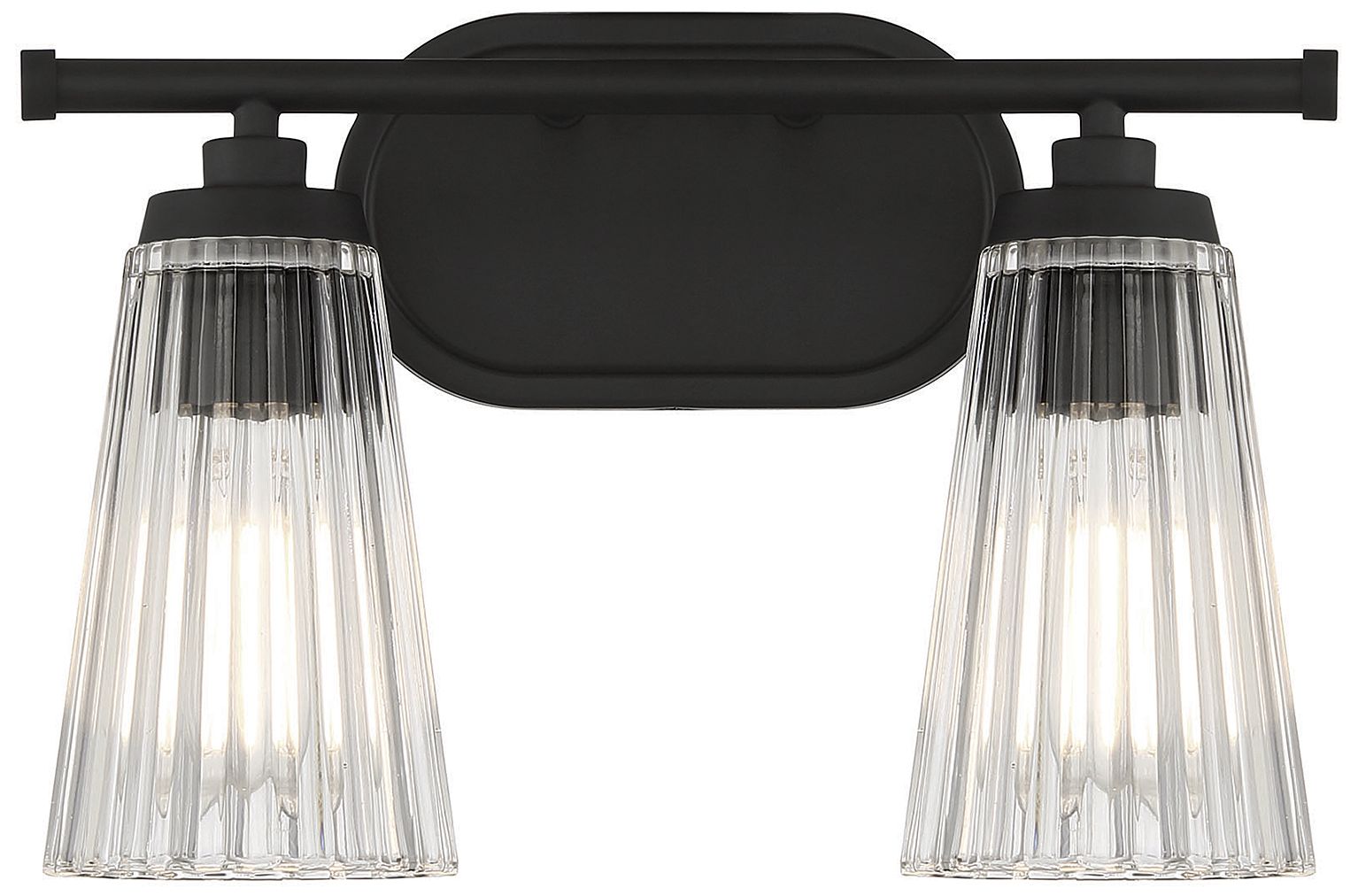 Savoy House Chantilly 10" High Matte Black 2-light Wall Sconce