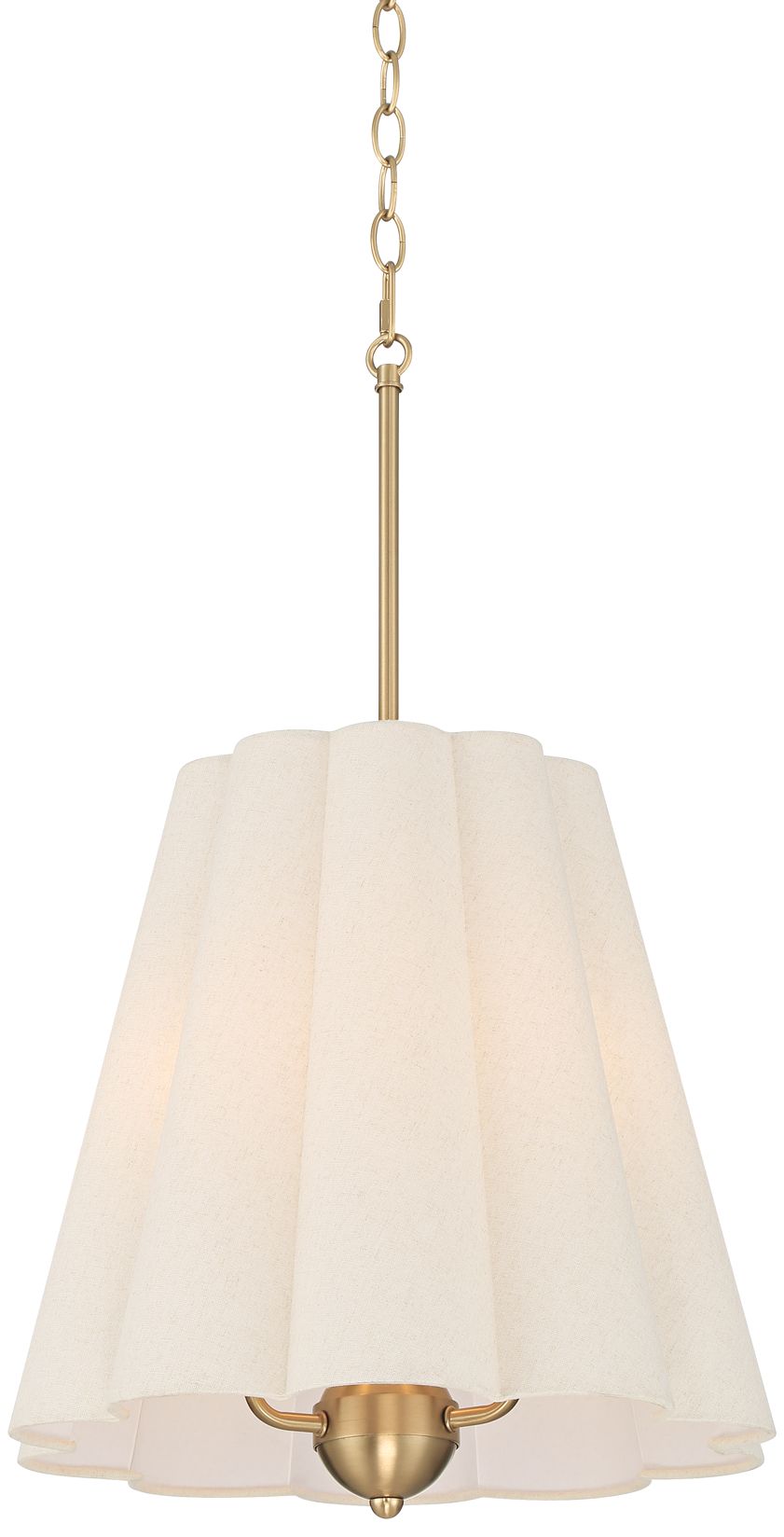 Possini Euro Design Possini Euro Adama 15 3/4"w Satin Brass 3-light Shade Pendant Light