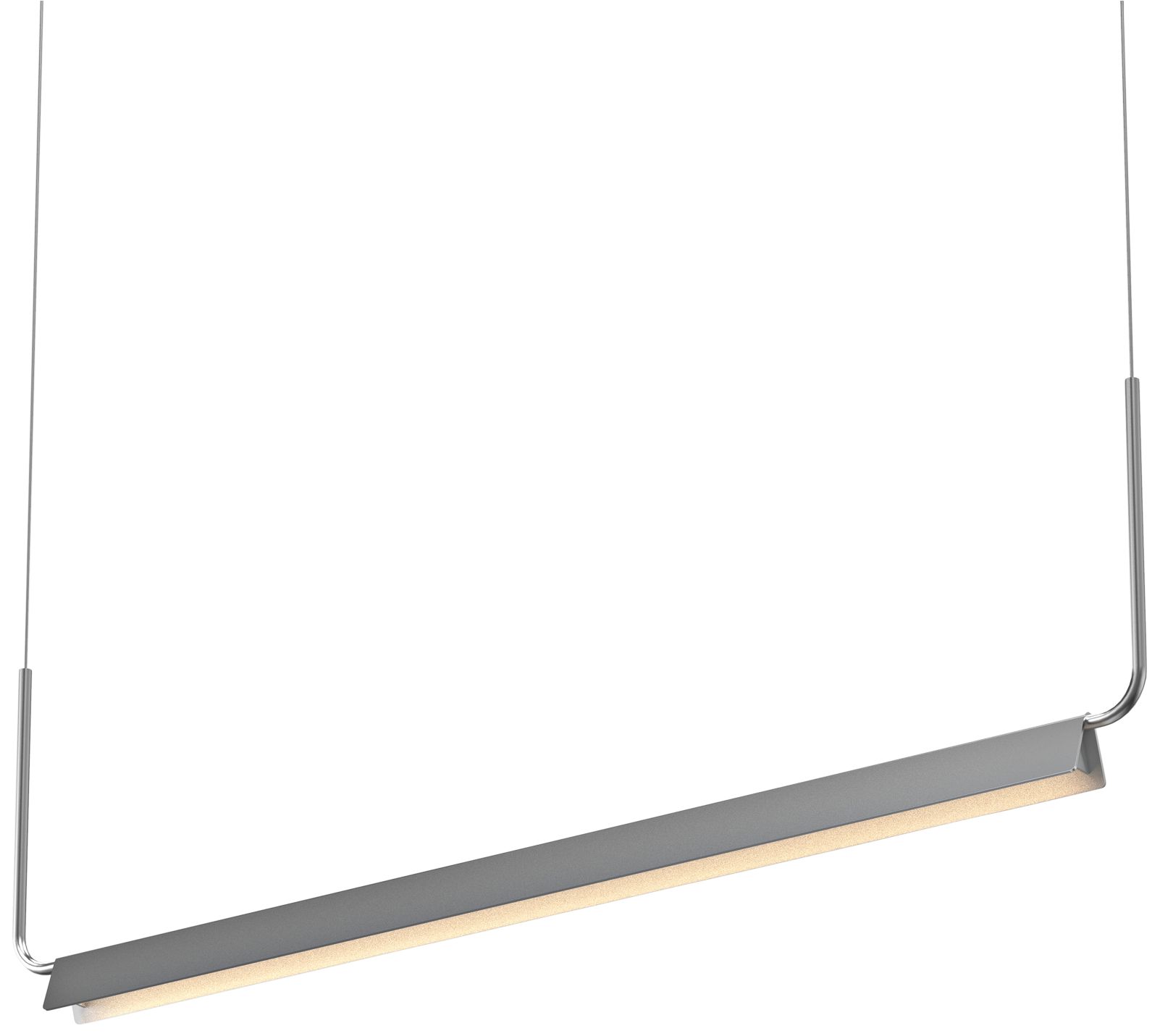 Morii 48"W Satin Aluminum LED Kitchen Island Light Pendant