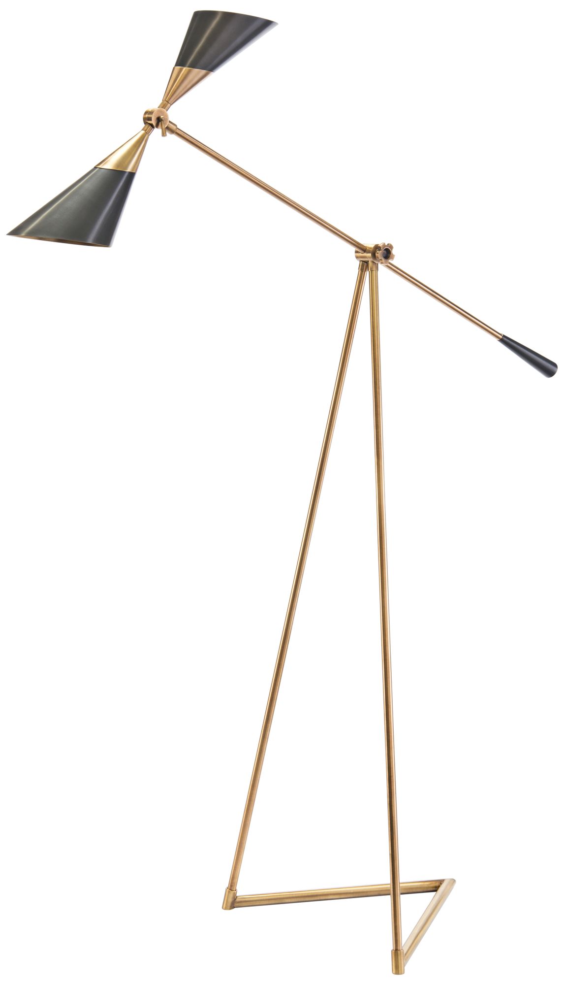 John Richard Brass Pivoting Floor Lamp