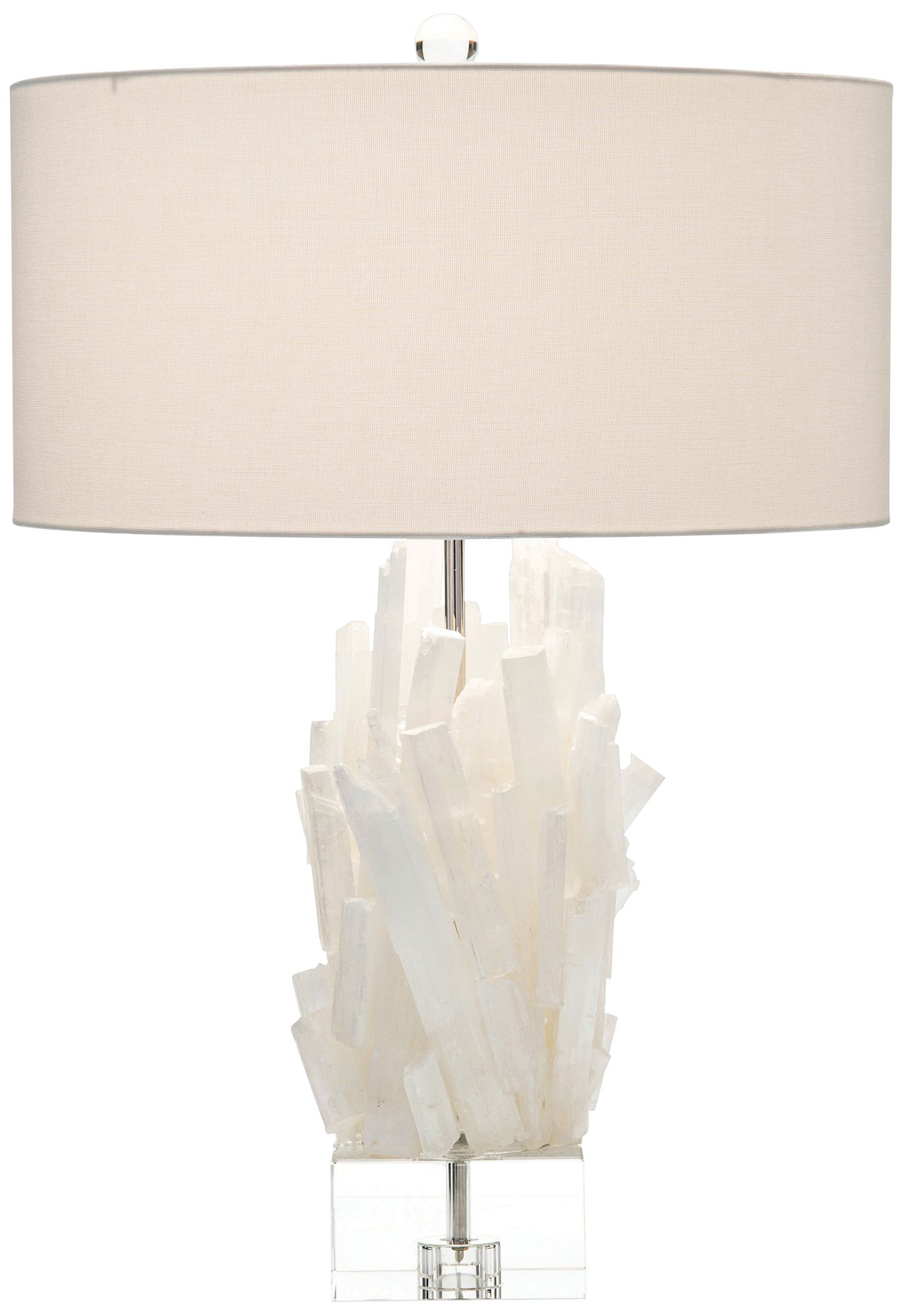 selenite table lamp