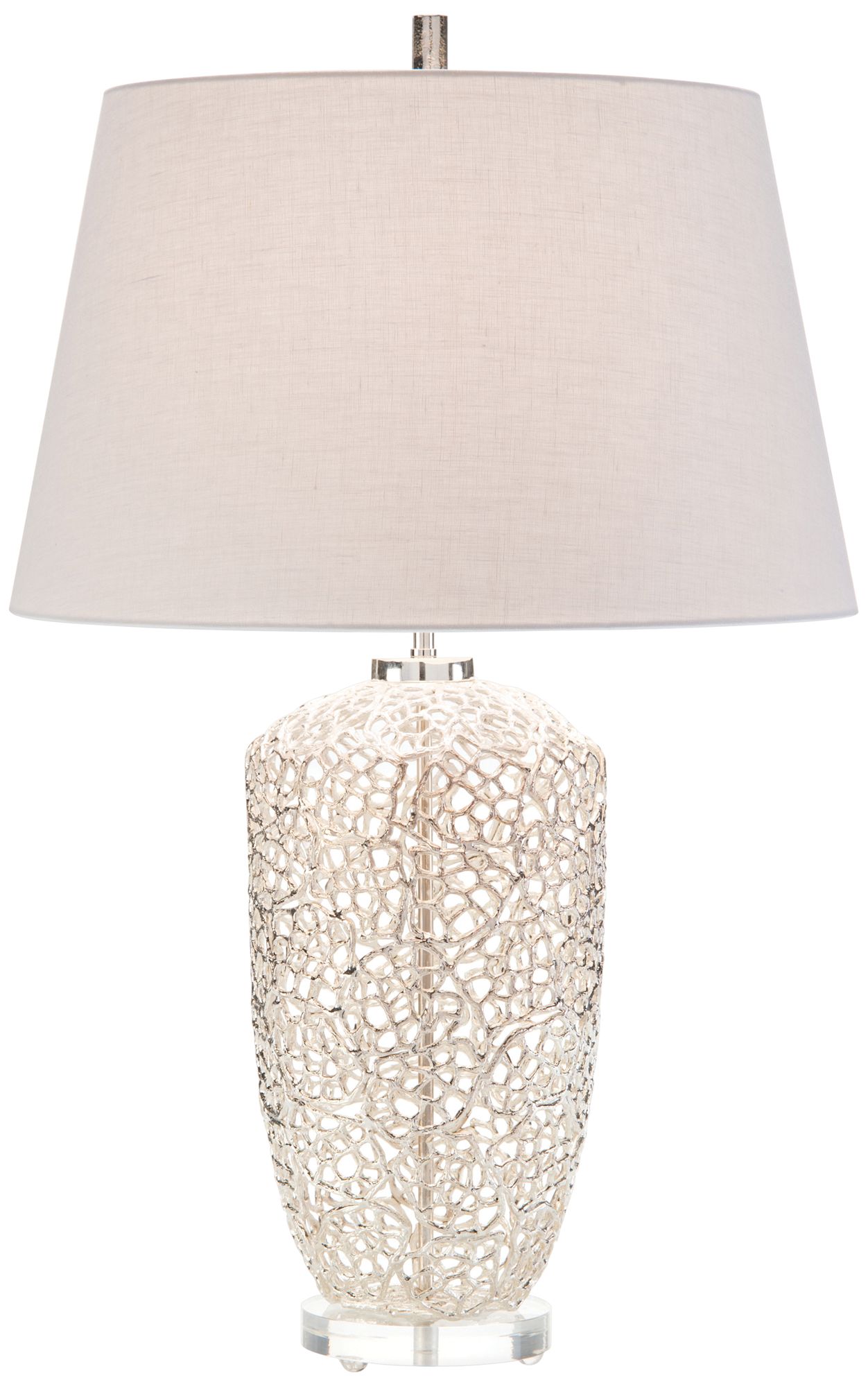 John Richard Silver Vines Nickel-plated Table Lamp