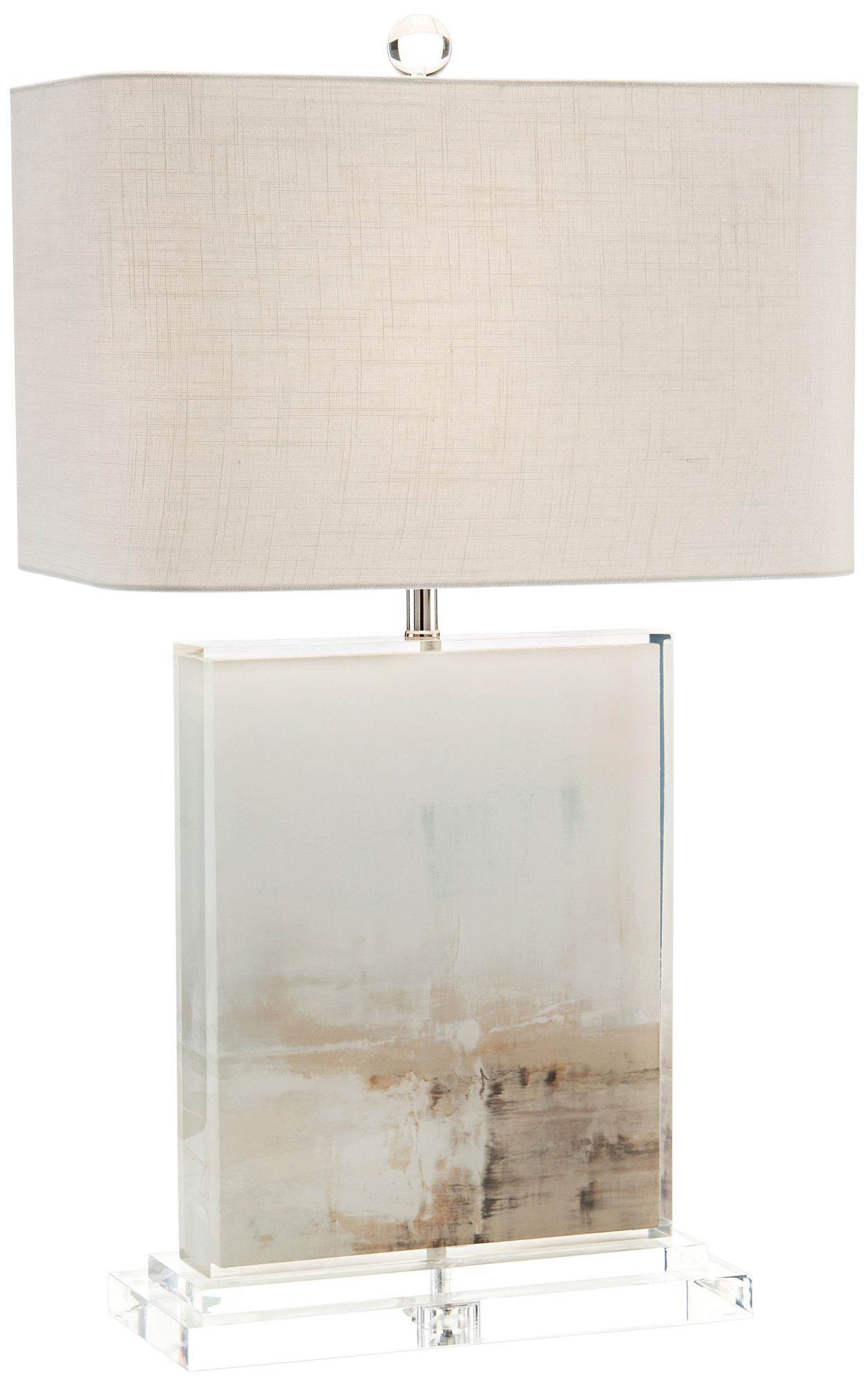 John Richard Dune Tan and Off-White Table Lamp